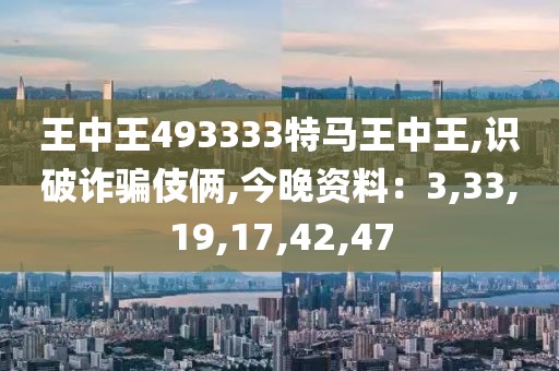王中王493333特马王中王,识破诈骗伎俩,今晚资料：3,33,19,17,42,47
